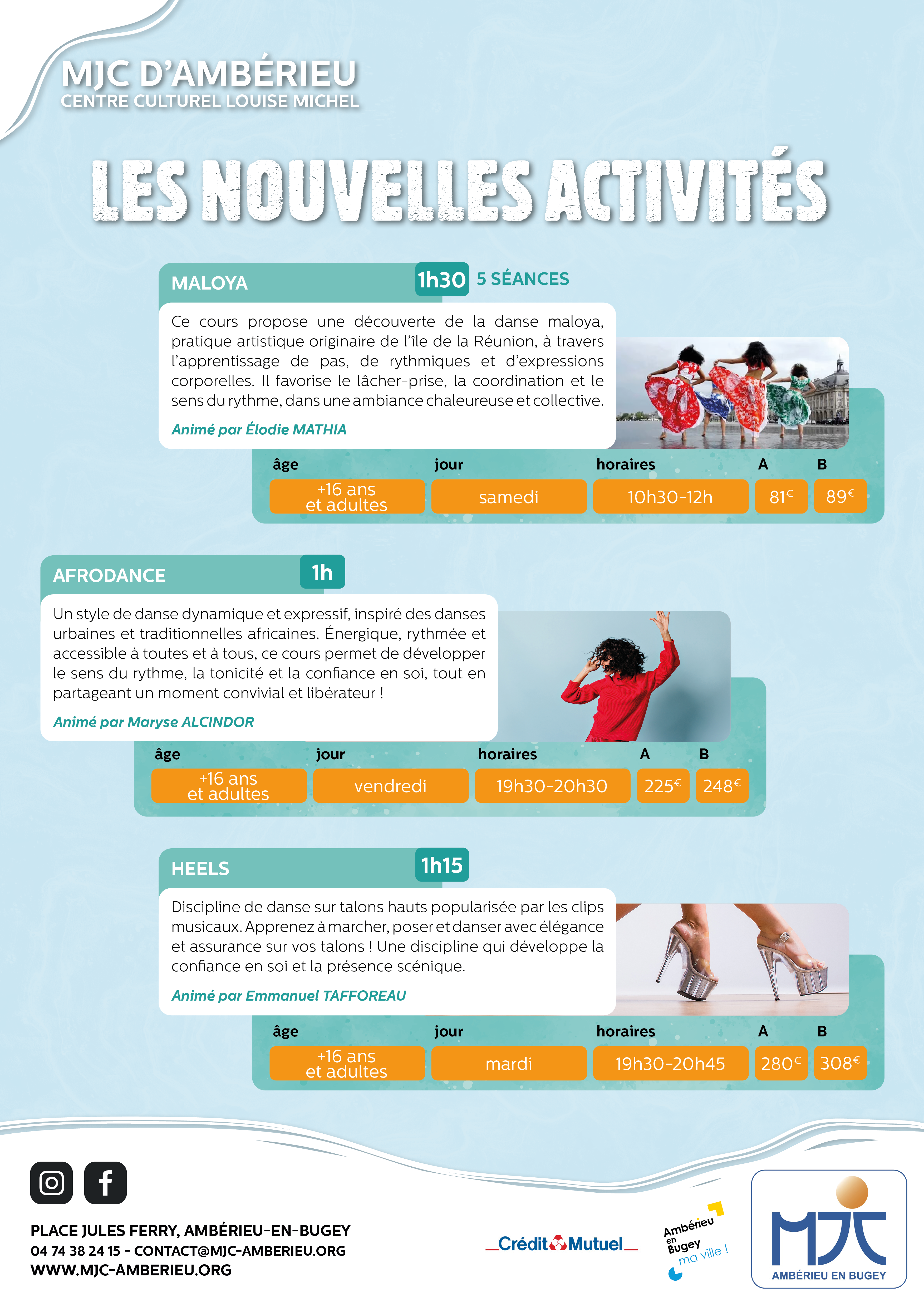 Nouvelles activités